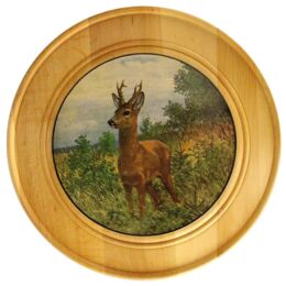 AKAh Ehrenscheibe aus Massivholz 30cm