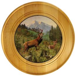 AKAh Ehrenscheibe aus Massivholz 30cm