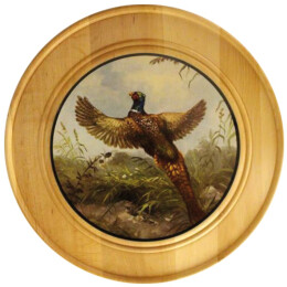 AKAh Ehrenscheibe aus Massivholz 30cm Fuchs
