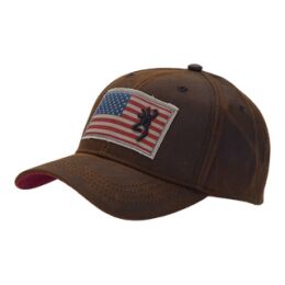 Browning Unisex Cap Liberty Wax Dark Brown