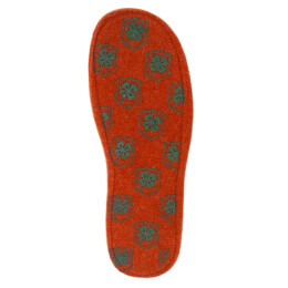 Adelheid Damen Filzpantoffel Fuchs orange