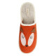 Adelheid Damen Filzpantoffel Fuchs orange