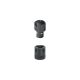 Halder Studadapter und Buchse 6,0mm in Holz arretierbar
