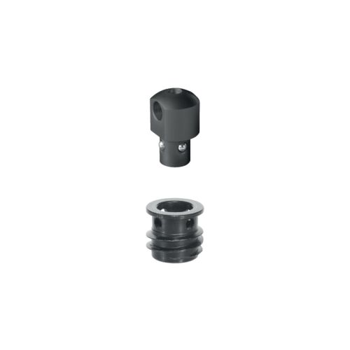 Halder Studadapter und Buchse 6,0mm in Kunststoff arretierbar