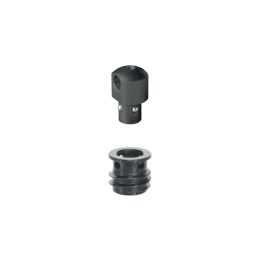 Halder Studadapter und Buchse 6,0mm in Kunststoff arretierbar