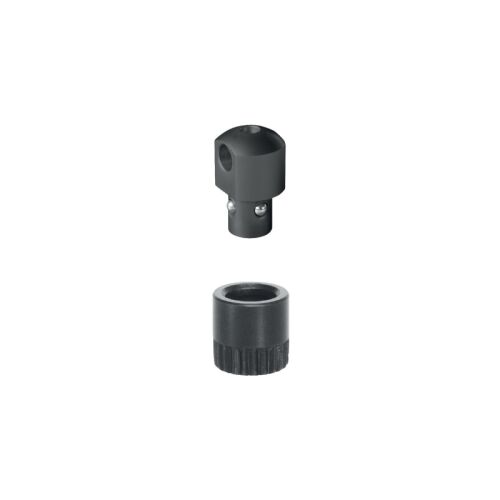 Halder Studadapter und Buchse 6,0mm in Holz drehbar