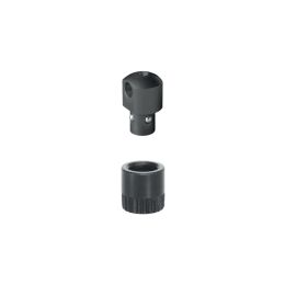 Halder Studadapter und Buchse 6,0mm in Holz drehbar