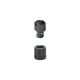 Halder Studadapter und Buchse 6,0mm in Holz drehbar