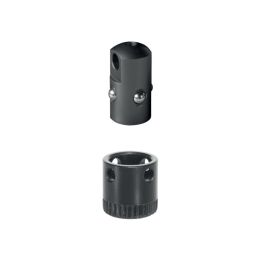 Halder Studadapter und Buchse 9,5mm in Holz arretierbar