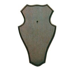 AKAH Troph&auml;enbrett dunkel, rund mit Ausfr&auml;sung 22x13cm