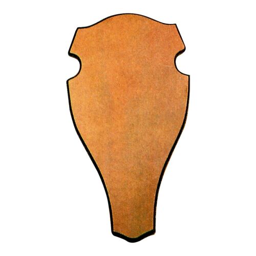 AKAH Trophäenbrett hell, rund ohne Ausfräsung 45x24cm