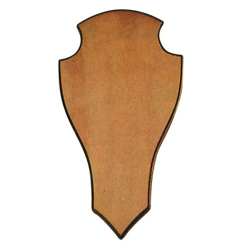 AKAH Trophäenbrett dunkel, spitz ohne Ausfräsung 36x20cm