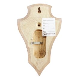 AKAH Troph&auml;enbrett hell, spitz mit Ausfr&auml;sung 19x12cm