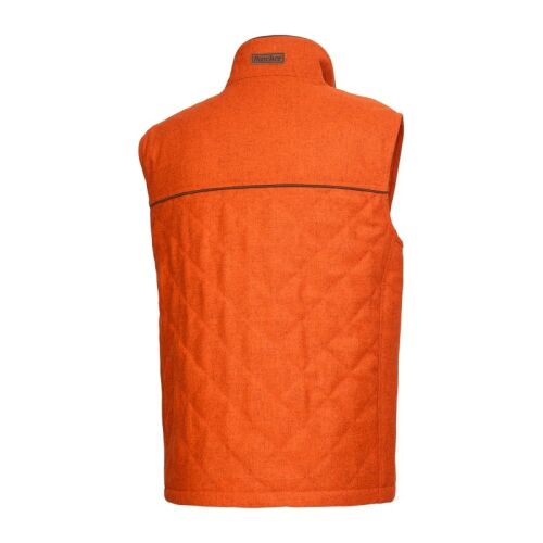 Rascher Signal-Loden-Steppweste "Prestige" orange-melange 54