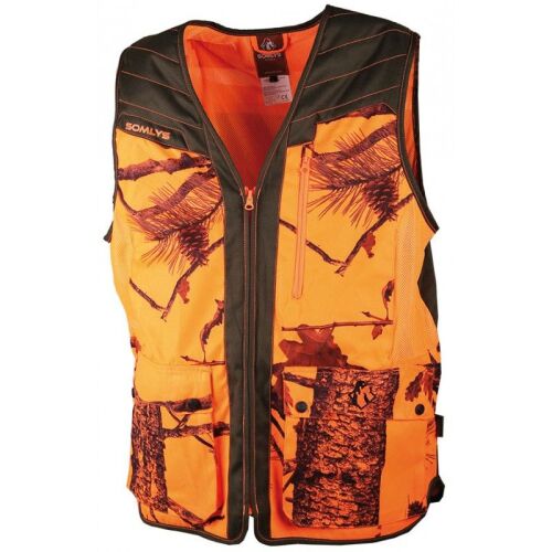 Somlys Herren Tarnweste Classy Orange Camo M