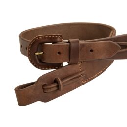 Rigby Gewehrriemen aus Bakers Oak Bark Stirrup Butt-Leder