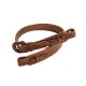 Rigby Gewehrriemen aus Bakers Oak Bark Stirrup Butt-Leder