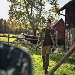 H&auml;rkila Herren Hemdjacke Asmund Insulated Wool Willow green/Phantom