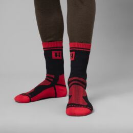 Härkila Socken Waterproof Red/Black – 2 Paar