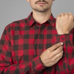 H&auml;rkila Herren Hemd Scandinavien Red check XL