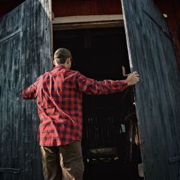 H&auml;rkila Herren Hemd Scandinavien Red check XL
