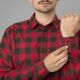 Härkila Herren Hemd Scandinavien Red check XL