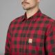 Härkila Herren Hemd Scandinavien Red check XL