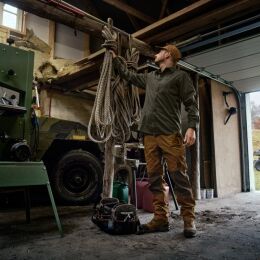 H&auml;rkila Herren Hemd Alto L/S Willow green