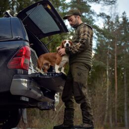 H&auml;rkila Herren Lederhose Driven Hunt HWS Willow green/Shadow brown