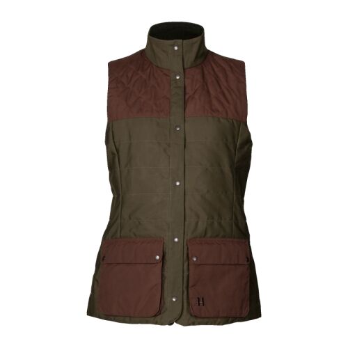 Härkila Damen Weste Retrieve Dark warm olive/Burgundy
