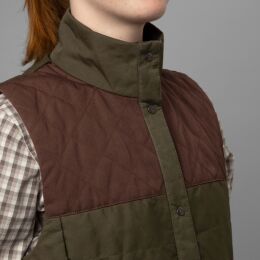 H&auml;rkila Damen Weste Retrieve Dark warm olive/Burgundy