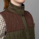 Härkila Damen Weste Retrieve Dark warm olive/Burgundy
