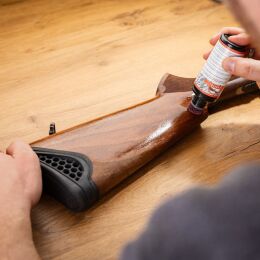 Eurohunt Schaft&ouml;l mit Verteilerschwamm Mittelbraun 50 ml