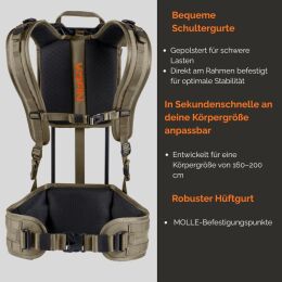 VORN Rucksack-Tragesystem DLF Ash Green