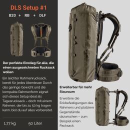 VORN Rucksack-Tragesystem DLF Ash Green