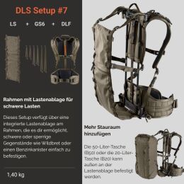 VORN Rucksack-Tragesystem DLF Ash Green