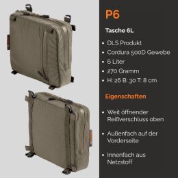 VORN Tasche P6 Pouch 6L Ash Green