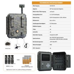 ICUserver CLOM Cam6 Wildkamera inkl. 2000 Gratis Coins 4er Set