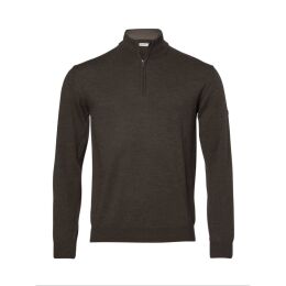 Chevalier Herren Pullover Aston Half Zip Merino Leather...