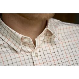 H&auml;rkila Herren Langarmshirt Portfield Mandarin check XL