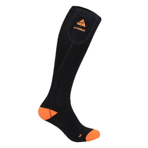 Alpenheat Beheizte Socken App-Bedienung Schwarz/Orange