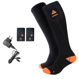 Alpenheat Beheizte Socken App-Bedienung Schwarz/Orange