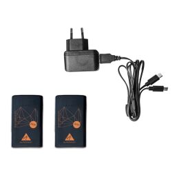 Alpenheat Beheizte Socken App-Bedienung Schwarz/Orange