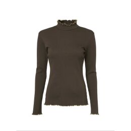 Chevalier Damen Pullover Kelly Leather Brown 44