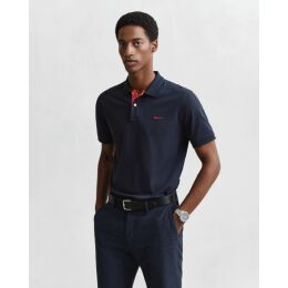 Gant Herren Poloshirt Regular Contrast Piqu&eacute;