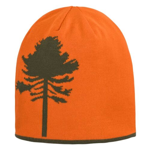 Pinewood Unisex Gestrickte Wende-Mütze Orange-Grün