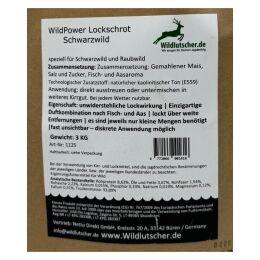 Wildlutscher Lockschrot WildPower Schwarzwild 3 kg