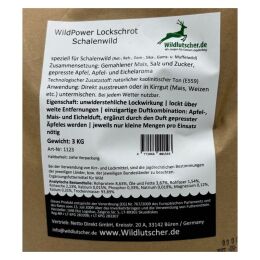 Wildlutscher Lockschrot WildPower Schalenwild 3 kg