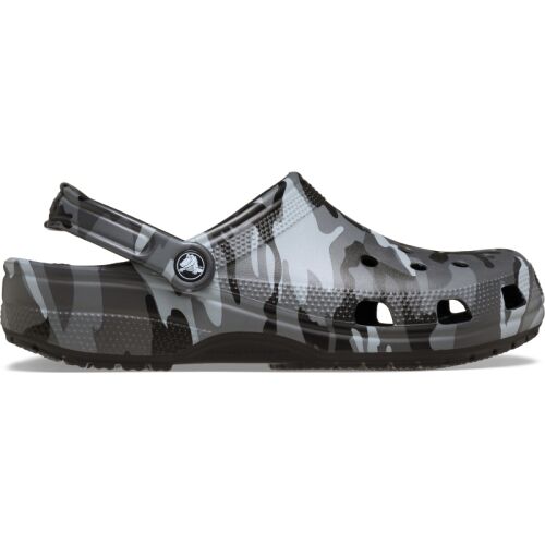Crocs Unisex Clog Classic Camouflage Black Slate Grey M9W11/42-43