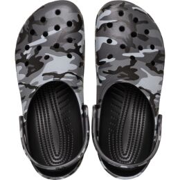 Crocs Unisex Clog Classic Camouflage Black Slate Grey M9W11/42-43